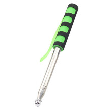 (Green) 200cm 9 Sections Extendable Guide Flag Pole Stainless Steel Telescopic Flagpole Handheld Teaching Stick