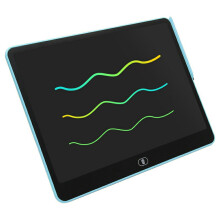 (Baby Blue) H16 16-inch Horizontal LCD Handwriting Board Kids Color Drawing Writing Graffiti Memo Pad