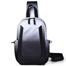(Ink Color) YS607 Fashion Gradient Color Men Chest Pack Waterproof Oxford Fabric Mini Crossbody Bag