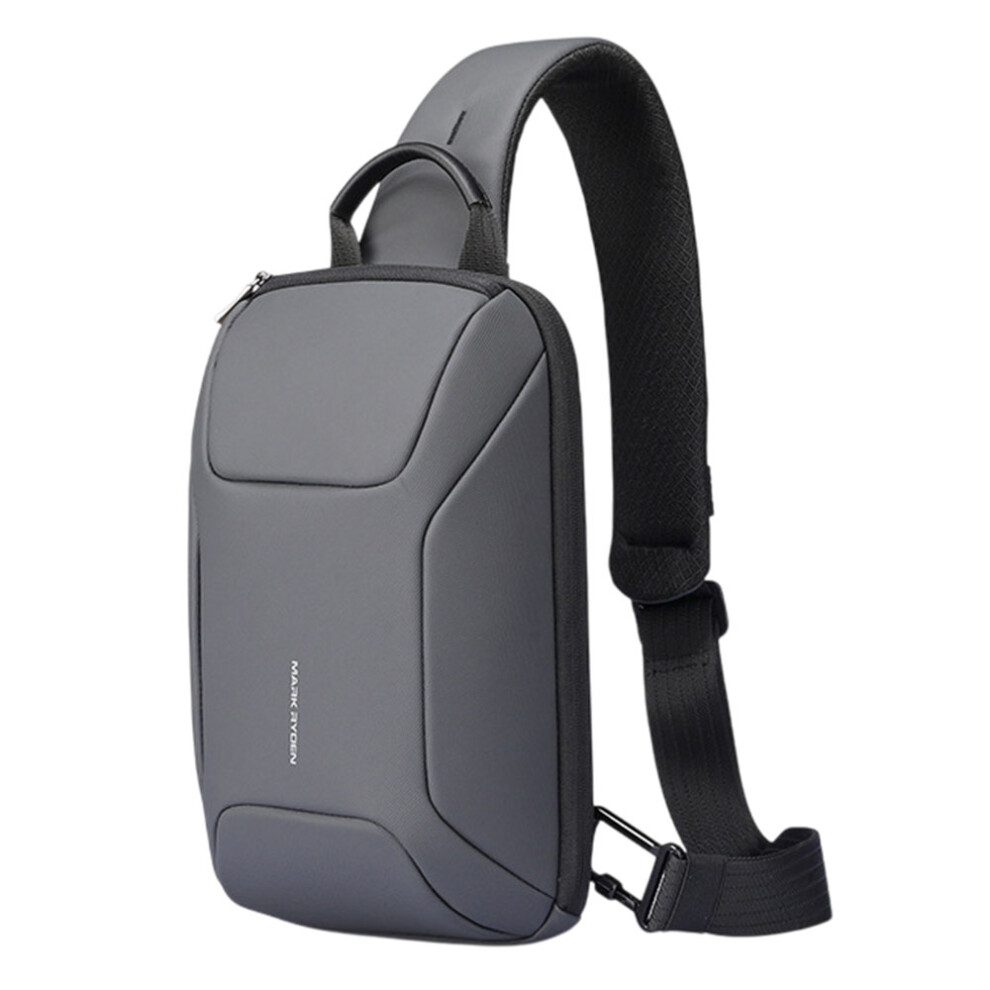 (Grey) Mark Ryden Mr707 Men Chest Bag Waterproof Oxford Fabric Rfid Blocking Anti Theft Crossbody Bag Grey