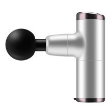 (Silver) SK-328 Portable Massage Tool Massage Gun Muscle Relaxing Massager with 2000mAh Battery Built-In