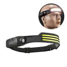 (White Light) SHARK DRAGON Sensor Headlamp LED Induction Headlight Head Torch Work Light for Outdoor Running Fishing
