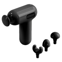 (Black) H05 6 Speeds High Frequency Vibration Mini Massage Gun Portable Handheld Deep Tissue Massager