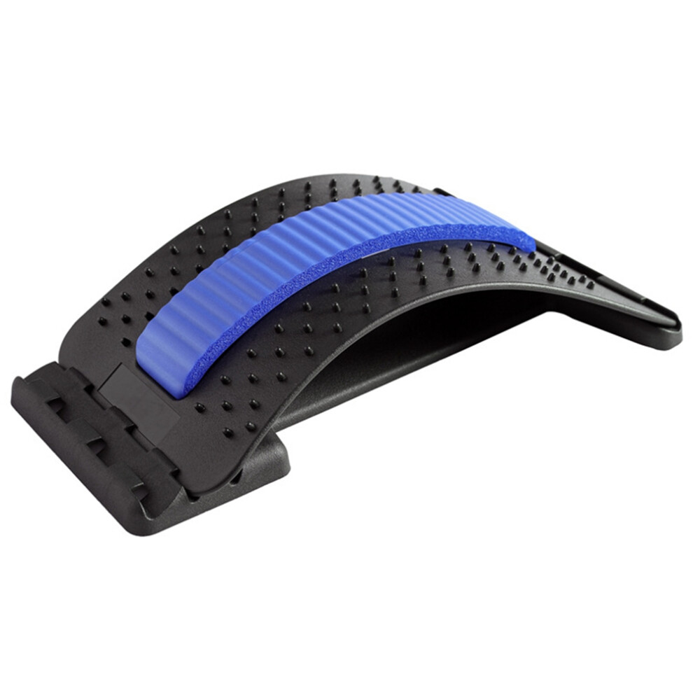 Blue/Black () Lumbar Spine Stretcher Posture Corrector Lumbar Protrusion Pain Relief Waist Massager