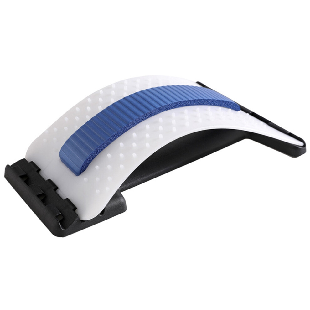 Blue/White () Lumbar Spine Stretcher Posture Corrector Lumbar Protrusion Pain Relief Waist Massager