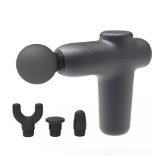 (Black) JM05S Pocket Fascia Massage Gun Ultra-Portable Mini Muscle Massager 5-Gear Adjustable Electric Back Massager