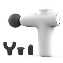 (White) JM05S Pocket Fascia Massage Gun Ultra-Portable Mini Muscle Massager 5-Gear Adjustable Electric Back Massager