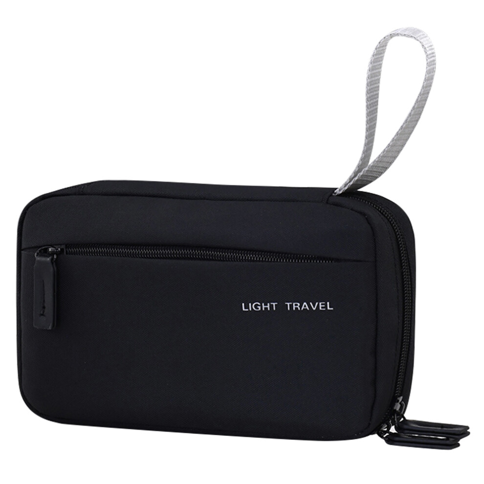 (Black) 4038 For Men Portable Travel Toiletry Bag Oxford Cloth Waterproof Foldable Cosmetic Organizer,Size S-image-OPC-PJS5FDH-NEW