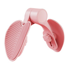 (Pink) Pelvic Floor Inner Thigh Exerciser Strengthener Pelvis Recovery Trainer with 3 Holes Adjustment