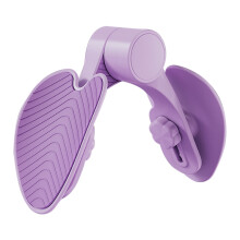 (Purple) Pelvic Floor Inner Thigh Exerciser Strengthener Pelvis Recovery Trainer with 3 Holes Adjustment