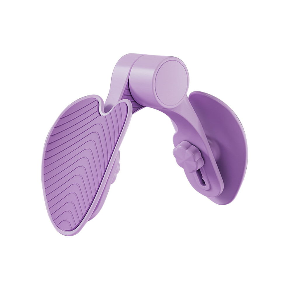 (Purple) Pelvic Floor Inner Thigh Exerciser Strengthener Pelvis Recovery Trainer with 3 Holes Adjustment