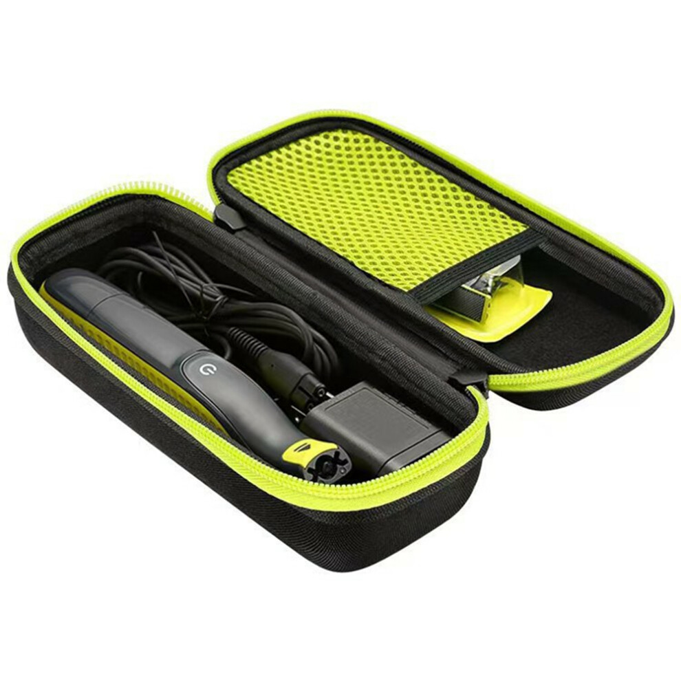 Green (Fluorescent ) For Philips Oneblade Razor Eva Storage Case Portable Shockproof Travel Bag Shaver Organizer Box