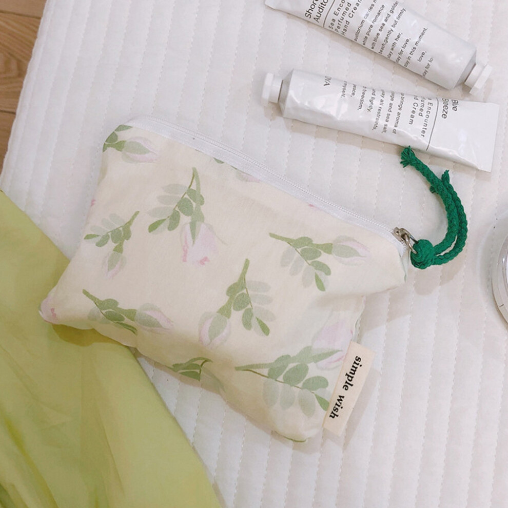 Green ( Leaf) 532 Portable Coin Purse Makeup Storage Bag Earphone Electronic Accessories Organizer Money Cash Pouch Wallet