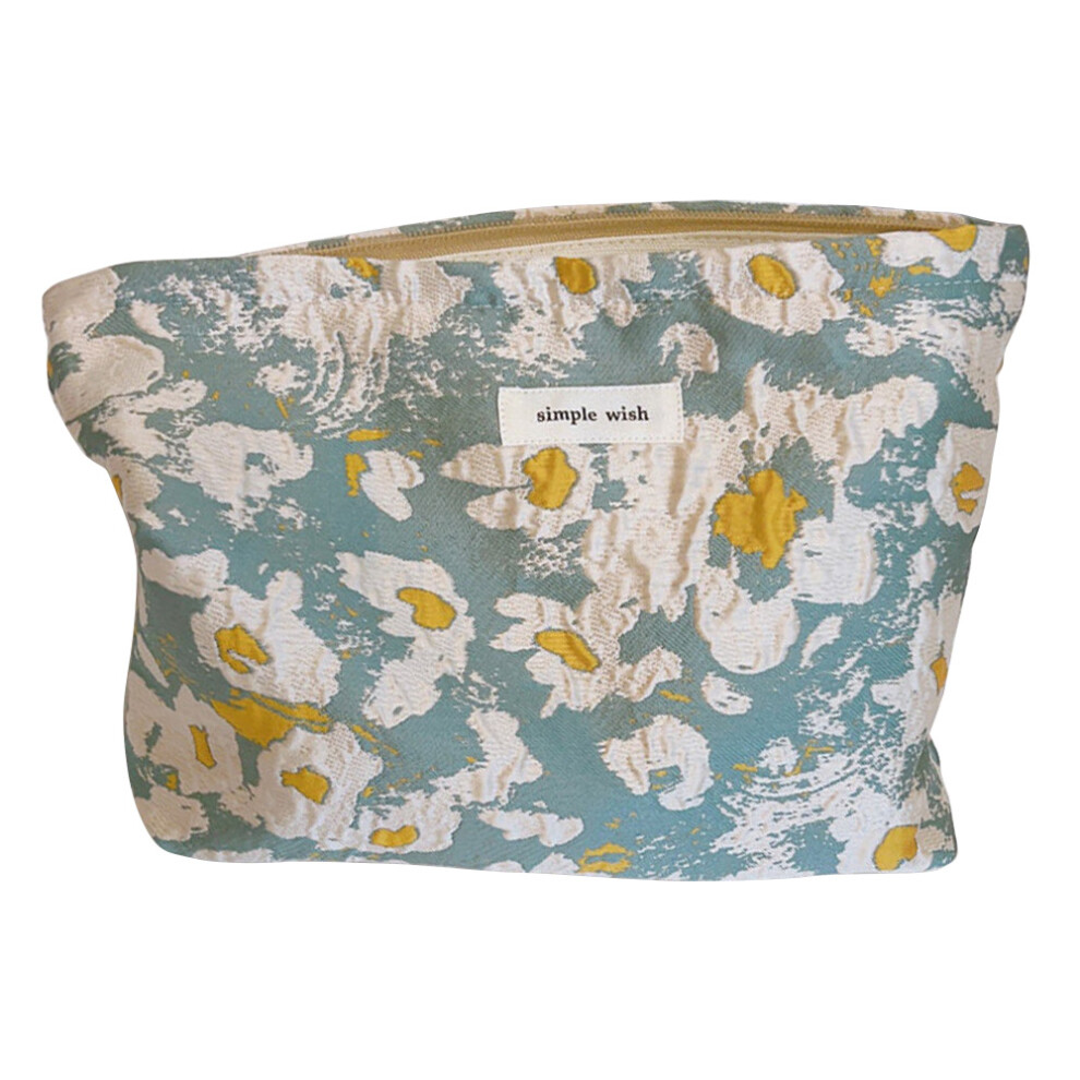 (Fried Egg) Simple Pattern Makeup Bag Travel Toiletry Organizer Pouch Canvas Cosmetic Bag