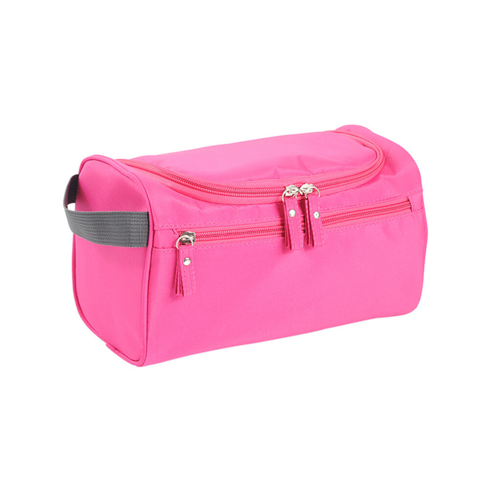 (Rose) 300D Oxford Cloth Women Makeup Bag Portable Travel Toiletry Cosmetic Storage Bag