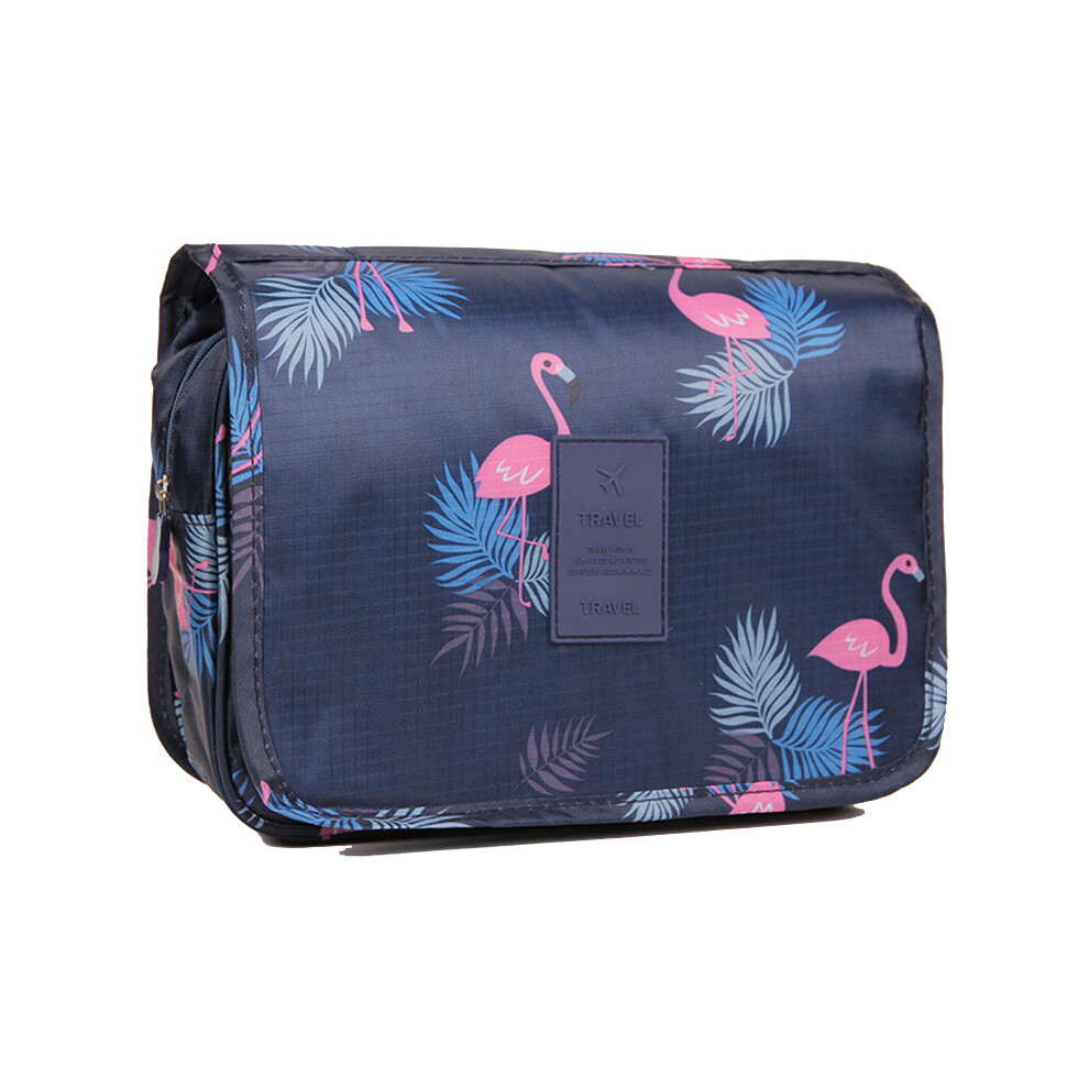 (B) Portable Travel Toiletry Bag Oxford Cloth Waterproof Wash Bag Storage Pouch with Hanging Hook