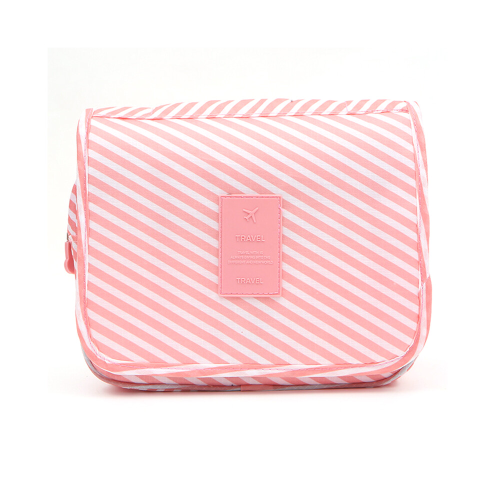 (G) Portable Travel Toiletry Bag Oxford Cloth Waterproof Wash Bag Storage Pouch with Hanging Hook