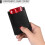 (Plain Texture/Blue) RFID Blocking Microfiber Leather Card Holder Cash Clip Design Men Card Bag Wallet 5