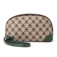 (Green/Style B) BAELLERRY N8906 Retro PU Leather Zipper Coin Purse Women Cosmetics Phone Storage Bag