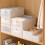 (Grey) Size M Clothes Storage Box Organizer with Clear Window for Wardrobe Closet 3