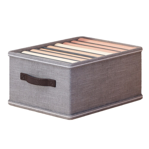 (Grey) 9 Grids Wardrobe Closet Organizer for Clothes Foldable Storage Box