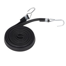 10 pezzi di cinghie elastiche bungee 2 cm x 2,5 m / 8,2 ft gancio nero