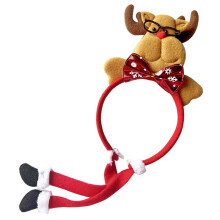 (Elk) CH-TK48 12Pcs Lovely Christmas Style Hair Hoop Non-woven Fabric Head Hoop Kids Adult Xmas Headwear