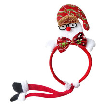 (Snowman) CH-TK48 12Pcs Lovely Christmas Style Hair Hoop Non-woven Fabric Head Hoop Kids Adult Xmas Headwear