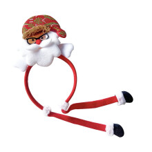 (Santa Claus) CH-TK48 12Pcs Lovely Christmas Style Hair Hoop Non-woven Fabric Head Hoop Kids Adult Xmas Headwear