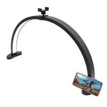 (EU Plug) HD-M11X 28 Inch LED Light Eye Care U-Shaped Shadowless Fill Light Semi-Circular Desktop Beauty Lamp for Tattoo/Nail Art
