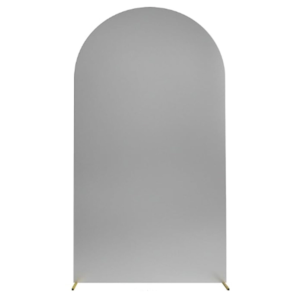 (Grey) Elastic U-Shaped Arch Door Cloth Cover Decorative Backdrop For Birthday Party Wedding,150X65cm Grey 6914273489070
