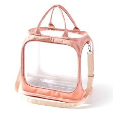 (Pink) FHH-009 Portable Bird Bag Foldable Nylon Mesh Oxford Cloth Small Pet Bird Carrying Bag
