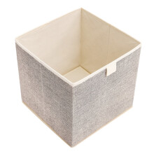 (Beige) MOHO&HOME MDJ-612123 29L Collapsible Storage Box without Lid Non-Woven Fabric Clothes Socks Organizer