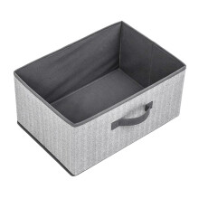 (Grey) MOHO&HOME MDJ-612123 23L Multi-purpose Non-Woven Fabric Storage Box Collapsible Clothes Socks Organizer
