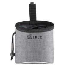 (Light Grey) LDLC QS-060 Portable Dog Treat Bag Outdoor Dog Treat Pouch for Training Feeding Pet Trainer Waist Bag for Dog Snacks