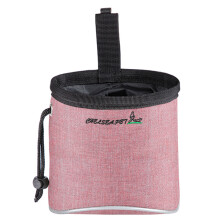 (Light Pink) LDLC QS-060 Portable Dog Treat Bag Outdoor Dog Treat Pouch for Training Feeding Pet Trainer Waist Bag for Dog Snacks