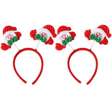 (R) 2Pcs Christmas Headbands for Children Deer Hairband Xmas Tree Hair Hoops Headpiece Accessories