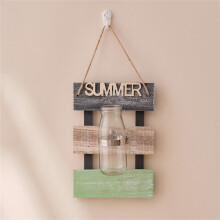 (Summer) 24 x 16.5cm Wall Mounted Water Planting Vase Creative Room Wall Decor Hanging Flower Plant Holder
