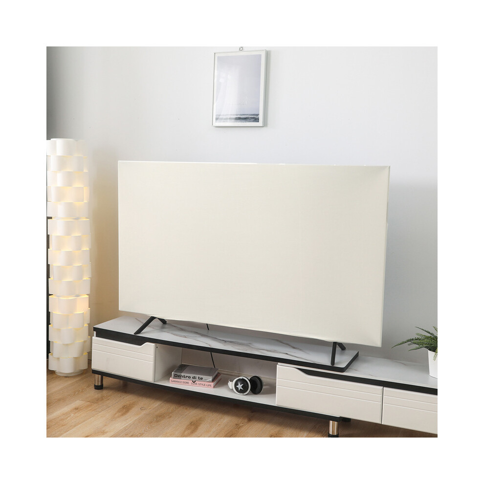 (Beige) For 45 - 55 Inch Display Monitor Elastic Dust Cover Tv Screen Protector Sleeve Size S Beige 6914276008971