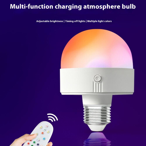 (A) LED Rechargeable Bulb Detachable Base Magnetic Emergency Light 1