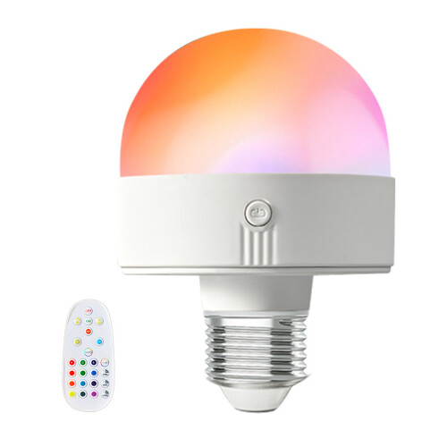 (A) LED Rechargeable Bulb Detachable Base Magnetic Emergency Light