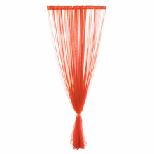 (Orange) 1x2.7m Polyester Sheer Curtain Solid Color Curtains for Bedroom,Living Room