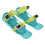 1 Pair Mini Ski Skates Green Nylon Portable 2