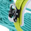1 Pair Mini Ski Skates Green Nylon Portable 14