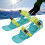 1 Pair Mini Ski Skates Green Nylon Portable 12