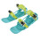 1 Pair Mini Ski Skates Green Nylon Portable 4
