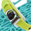 1 Pair Mini Ski Skates Green Nylon Portable 13