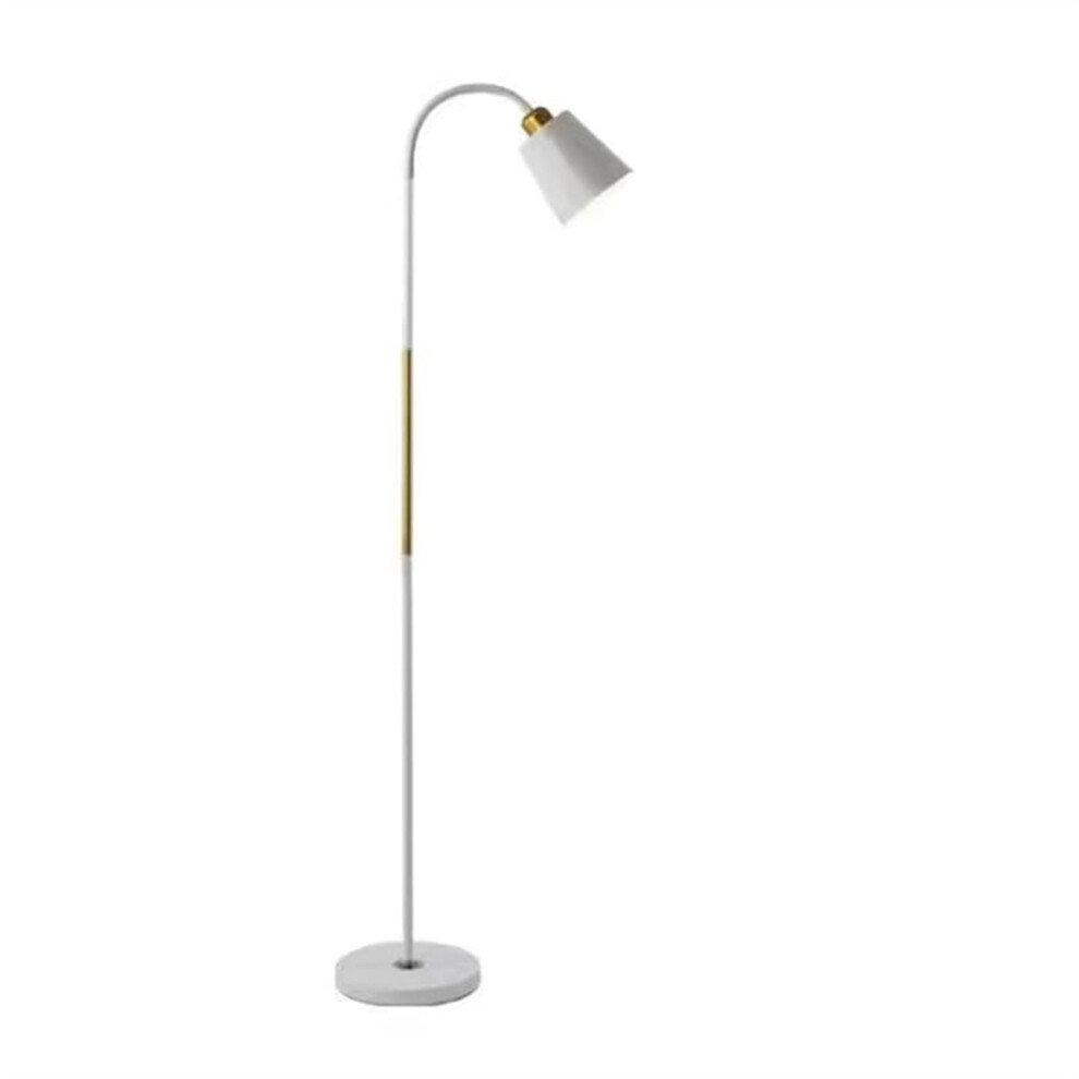 (White) 15W Modern Floor Lamp Flexible Hose E27 Bulb LED Light with PVC Base for Living Room Bedroom-image-OPC-PJS67DK-NEW