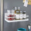 (White) Carbon Steel Magnetic Storage Shelf Kitchen Refrigerator Storage Rack 4