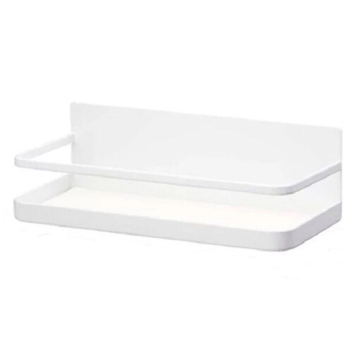 (White) Carbon Steel Magnetic Storage Shelf Kitchen Refrigerator Storage Rack